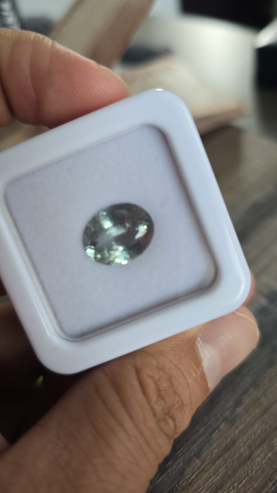 chrysoberyl 6ct bluish green